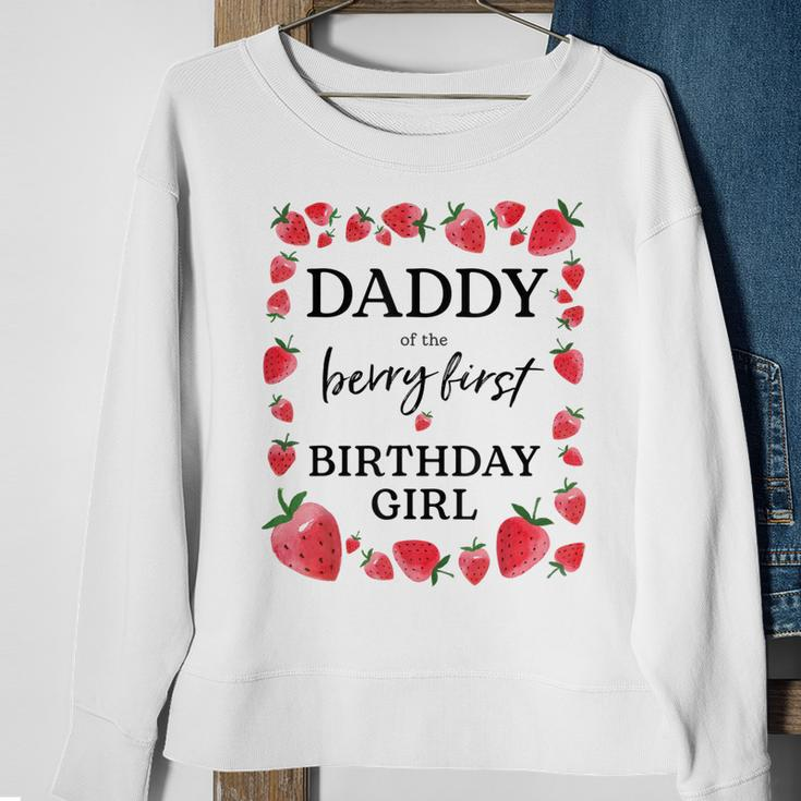Daddy Of The Berry First Birthday Girl Sweet One Strawberry Sweatshirt Gifts for Old Women