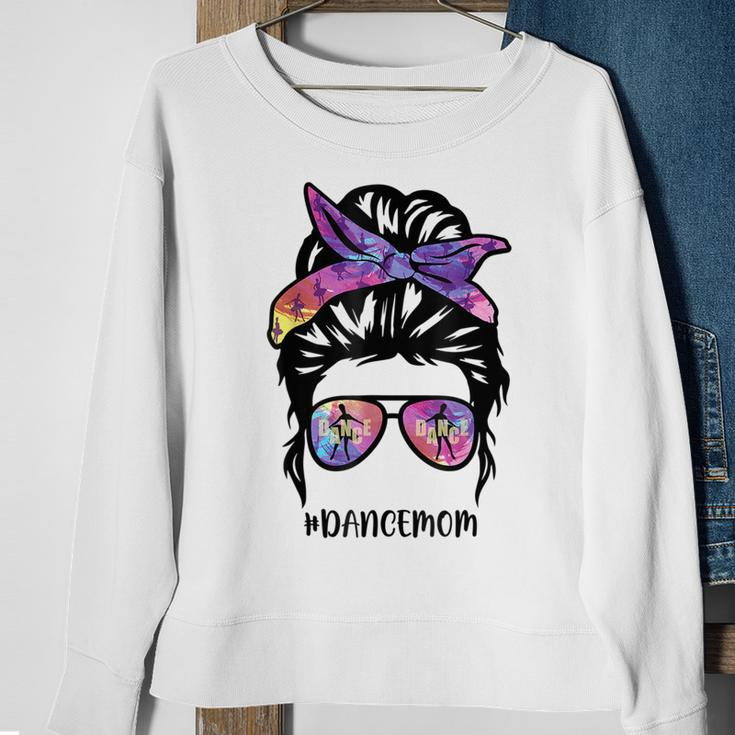 Dance Mom Messy Bun Hair Funny Mothers Day V2 Sweatshirt Gifts for Old Women