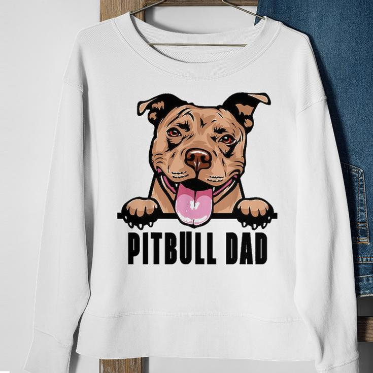 Dogs 365 Pitbull Dad Dog  Pitbull Dad Gift  Sweatshirt Gifts for Old Women