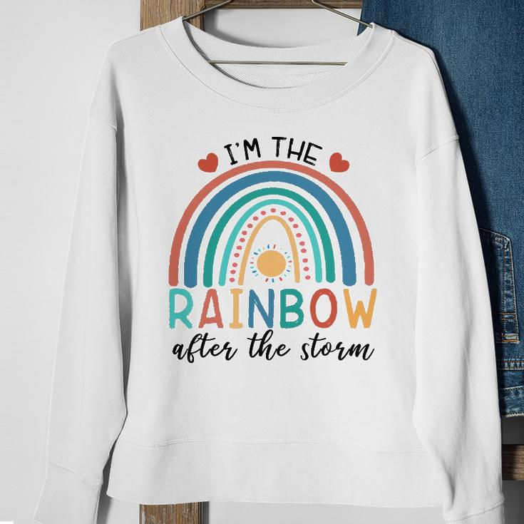 Dokz Funny I&8217M The Rainbow After The Storm Newborn Boy Girl Sweatshirt Gifts for Old Women