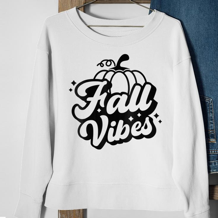 Fall Vibes Pumpkin Season Happy Fall Yall Hello Fall Autumn Sweatshirt Gifts for Old Women