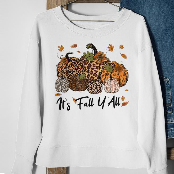 Funny Its Fall Yall Pumpkin For Women Funny Halloween Sweatshirt Gifts for Old Women