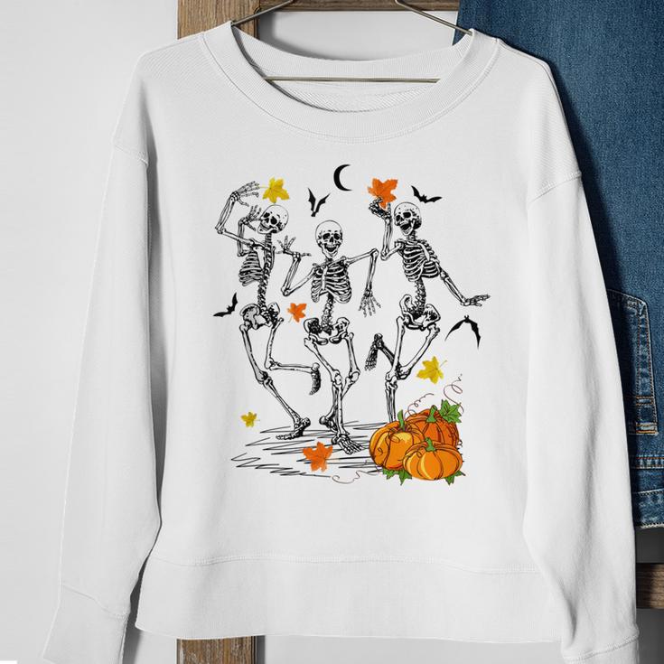 Funny Skeletons Dancing Halloween Dancing Sweatshirt Gifts for Old Women