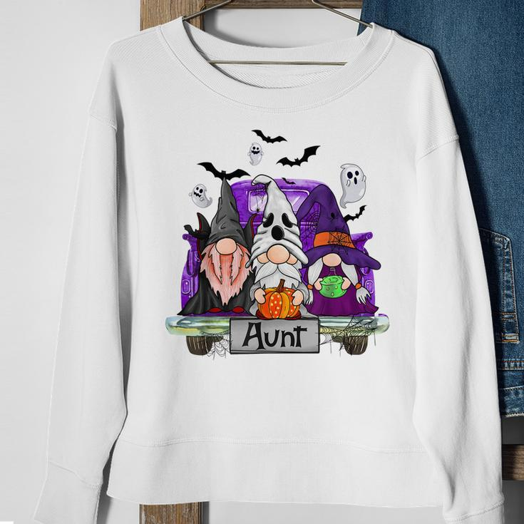 Gnomes Witch Truck Aunt Funny Halloween Costume Sweatshirt Gifts for Old Women