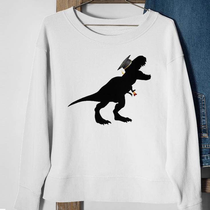 Graduate Saurus Graduated Dinosaur Men Women Funny School Sweatshirt Gifts for Old Women