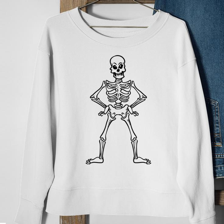 Halloween Funny Skeleton Black Custom For You Men Women Sweatshirt Graphic Print Unisex Gifts for Old Women