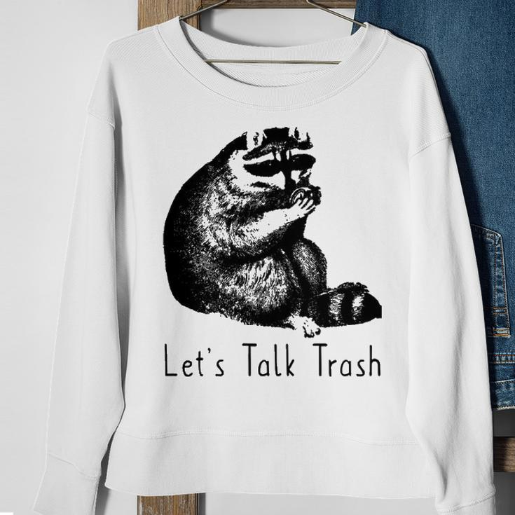 Lets Talk Trash Sweatshirt Gifts for Old Women
