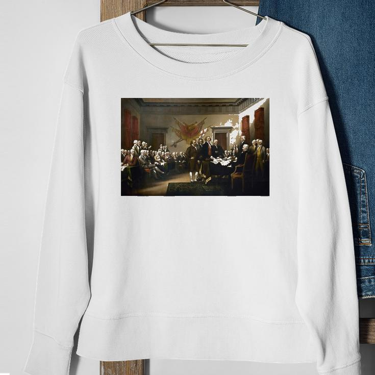 Signing The Declaration Of Independence 4Th Of July Sweatshirt Gifts for Old Women