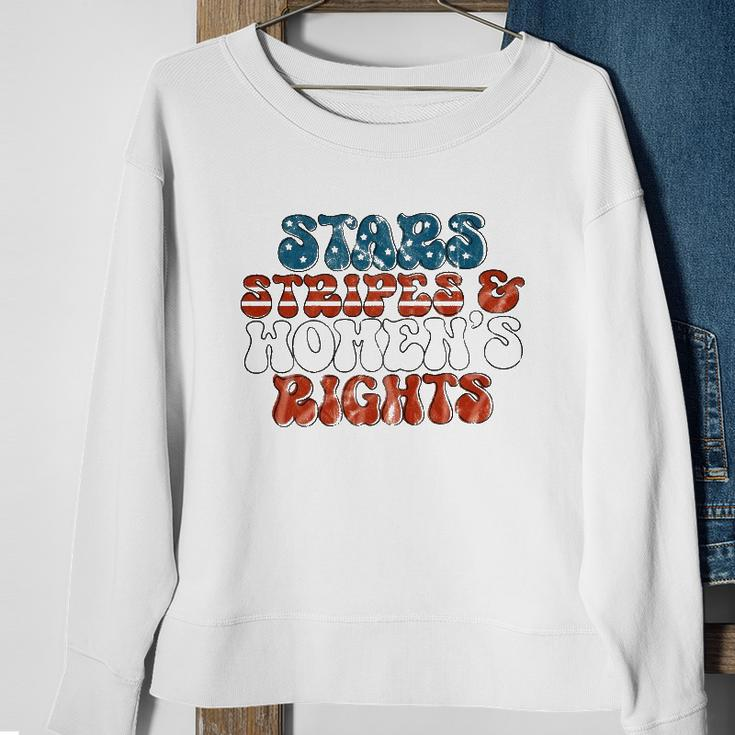 Stars Stripes Women&8217S Rights Patriotic 4Th Of July Pro Choice 1973 Protect Roe Sweatshirt Gifts for Old Women