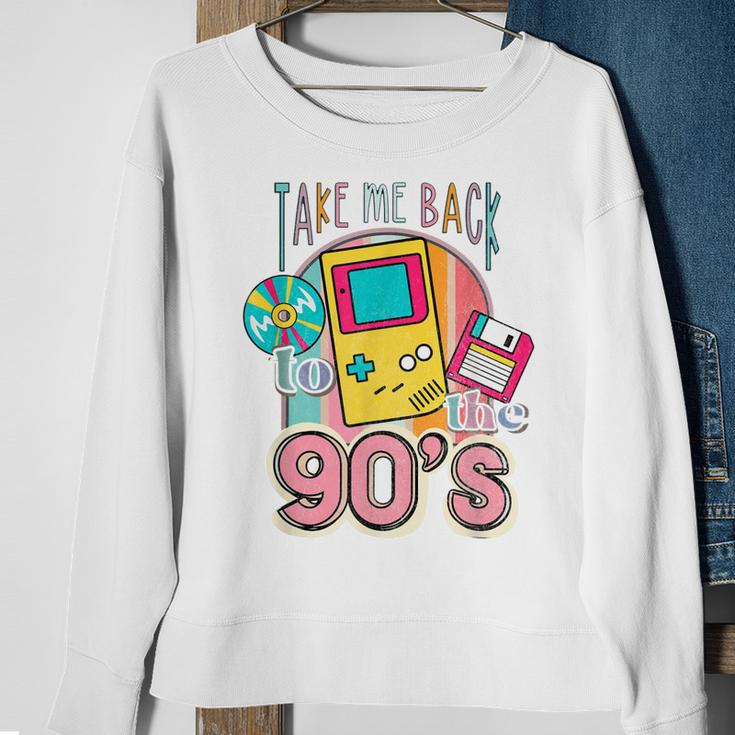 Take Me Back To The 90S Casette Tape Retro Men Women Sweatshirt Graphic Print Unisex Gifts for Old Women