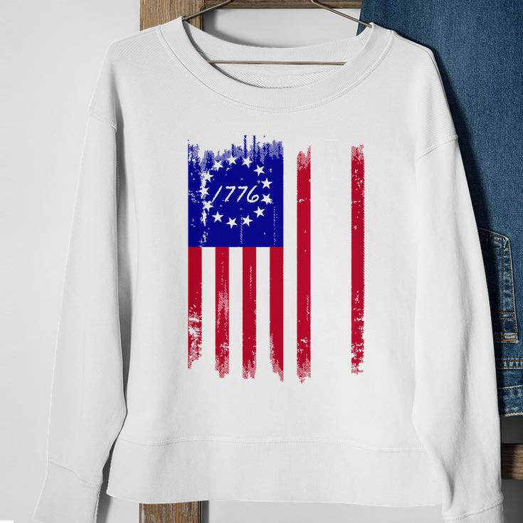 Ultra Maga Betsy Ross Usa Flag Trump 2024 Anti Biden Sweatshirt Gifts for Old Women