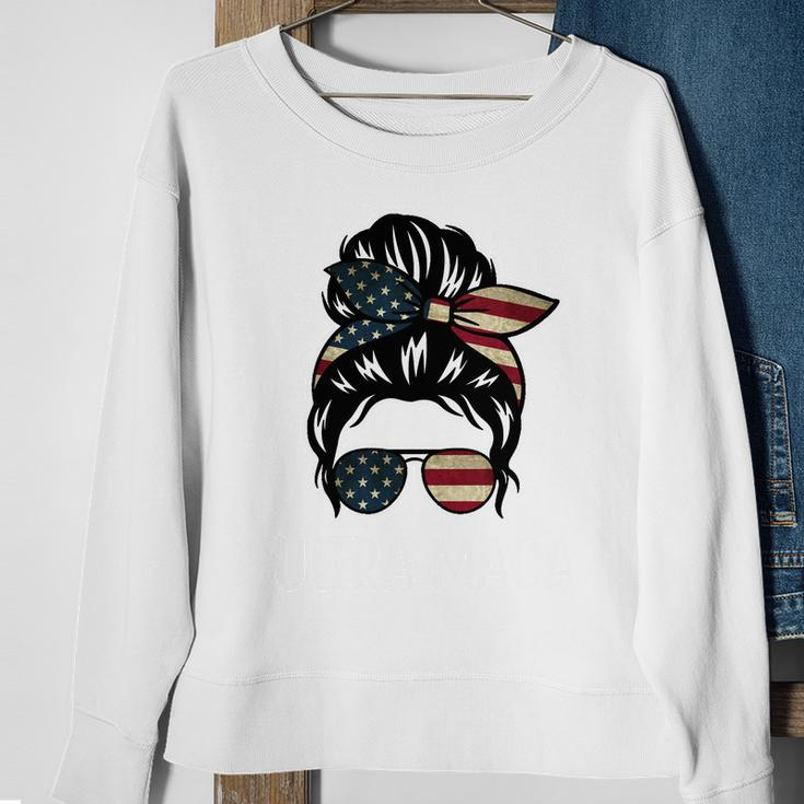 Ultra Maga Usa Female Bun Sweatshirt Gifts for Old Women