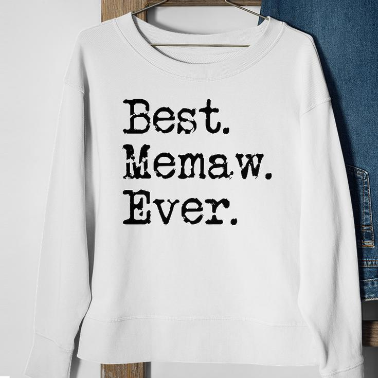 Womens Best Memaw Ever Grandmother Grandma Gift From Grandchildren Sweatshirt Gifts for Old Women