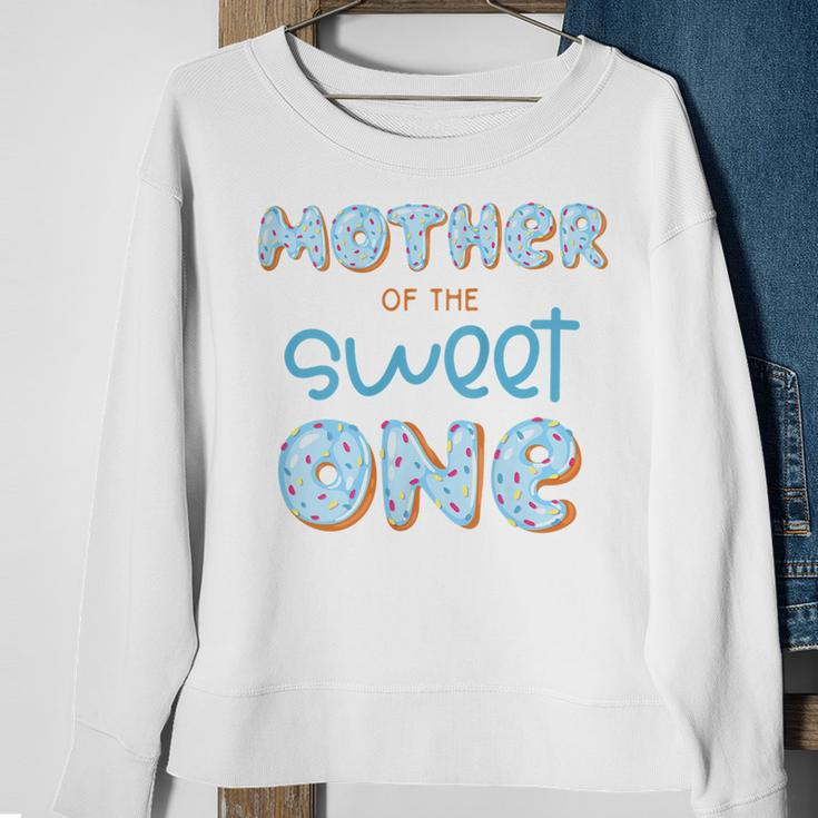 Womens Mother Of The Sweet One Donut Boy 1St Birthday Party Mommy Sweatshirt Gifts for Old Women
