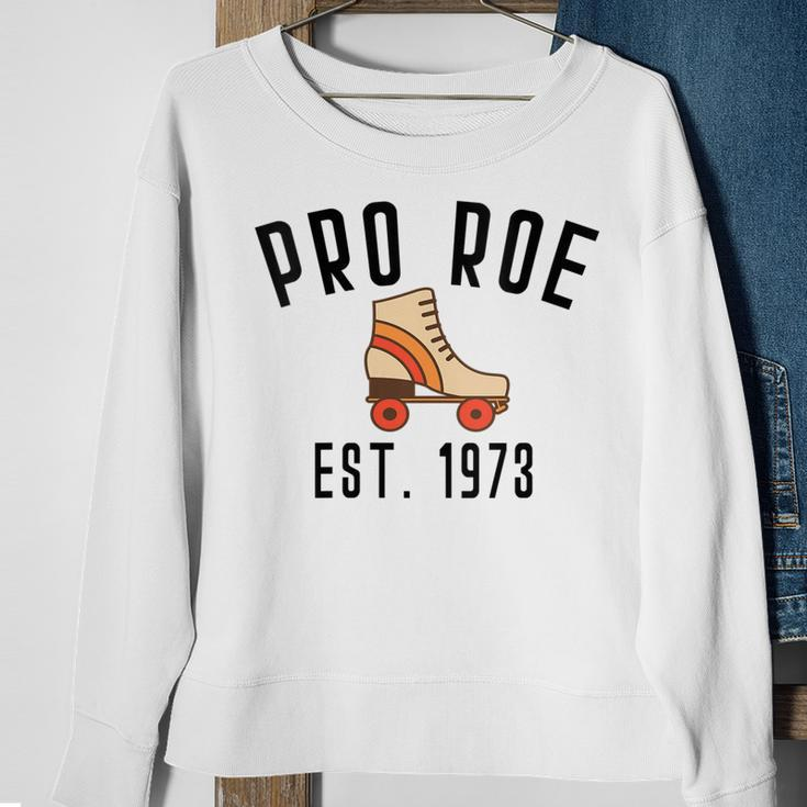 Womens Pro Roe 1973 70S 1970S Rights Vintage Retro Skater Skating Sweatshirt Gifts for Old Women