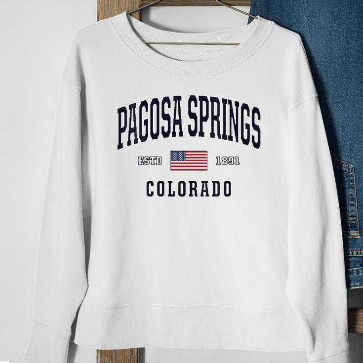 Womens Usa Flag Stars &Amp Stripes Pagosa Springs Colorado Sweatshirt Gifts for Old Women