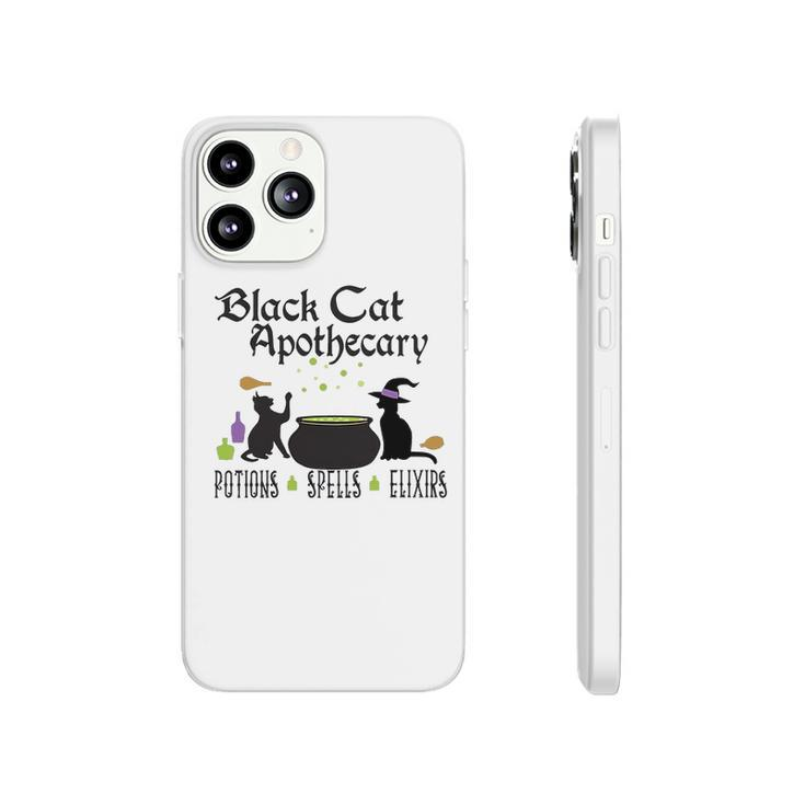 Black Cat Apothecary Halloween Gift Potions Spells Elixers Phonecase iPhone