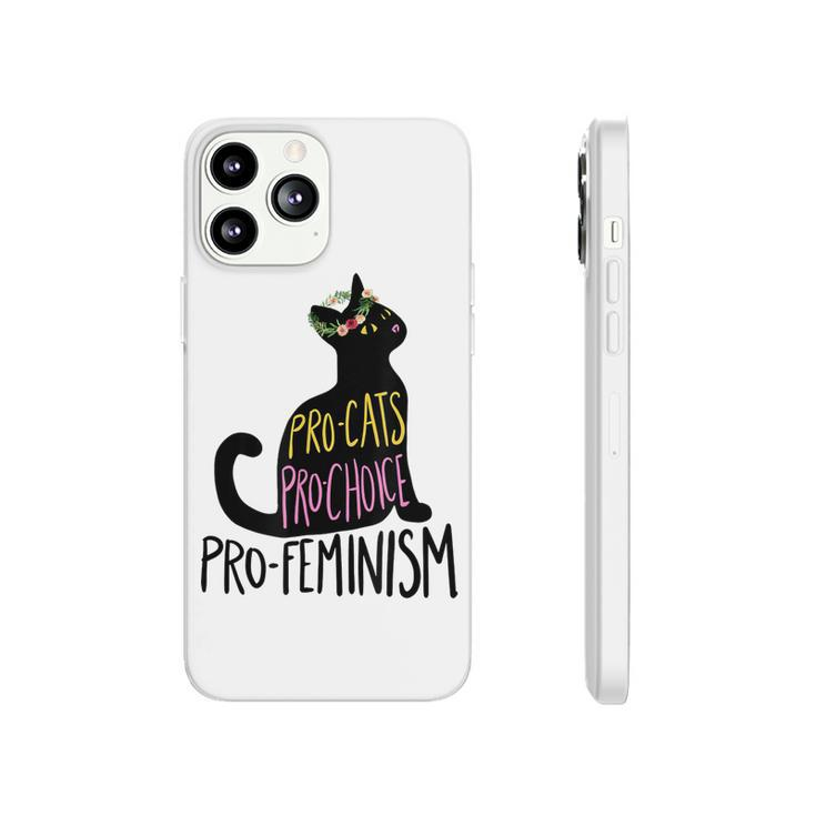 Pro Cats Pro Choice Pro Feminism Black Cat Lover Feminist  Phonecase iPhone
