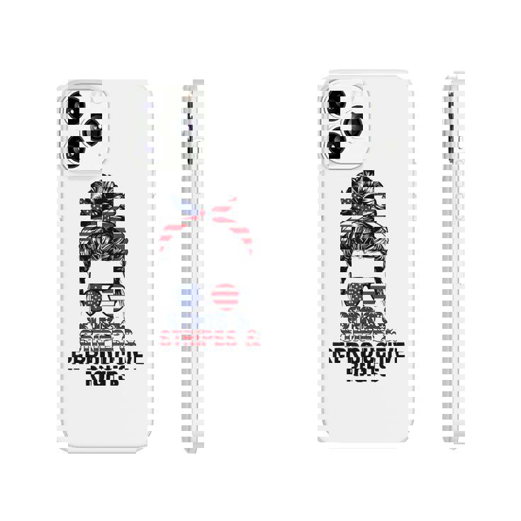 Stars Stripes Reproductive Rights Messy Bun 4Th Of July  V4 Phonecase iPhone
