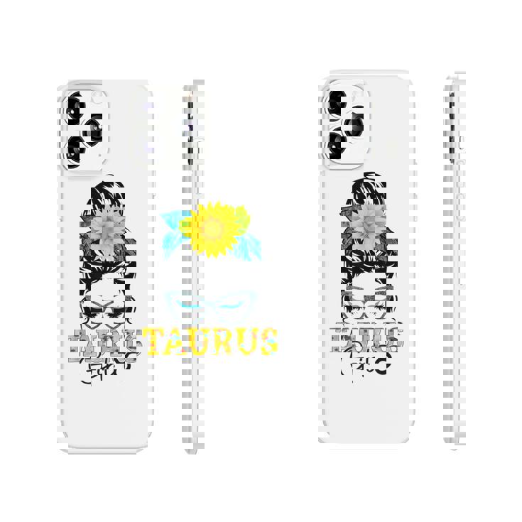 Taurus Girl Birthday Messy Bun Hair Sunflower  Phonecase iPhone
