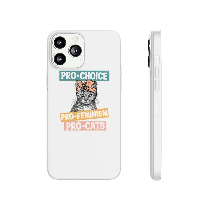 Womens Rights Pro Choice Pro Feminism Pro Cats Phonecase iPhone