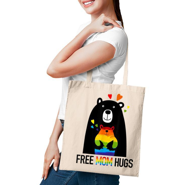 Bear Free Mom Hugs Rainbow Lgbt Lesbian Gay Pride Month  Tote Bag