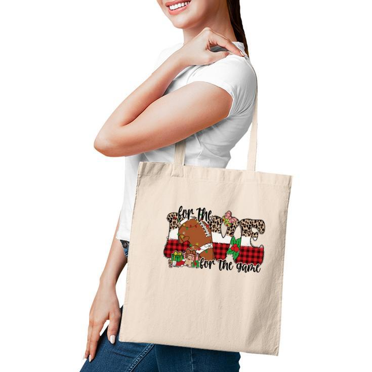 Christmas Football For The Love Of The Game Tote Bag