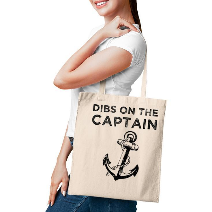 Dibs On The Captain Funny Captain Wife Dibs On The Captain  Tote Bag