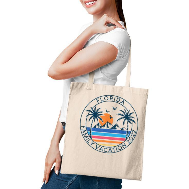 Florida Family Vacation 2022 Beach Palm Tree Summer Tropical  Tote Bag