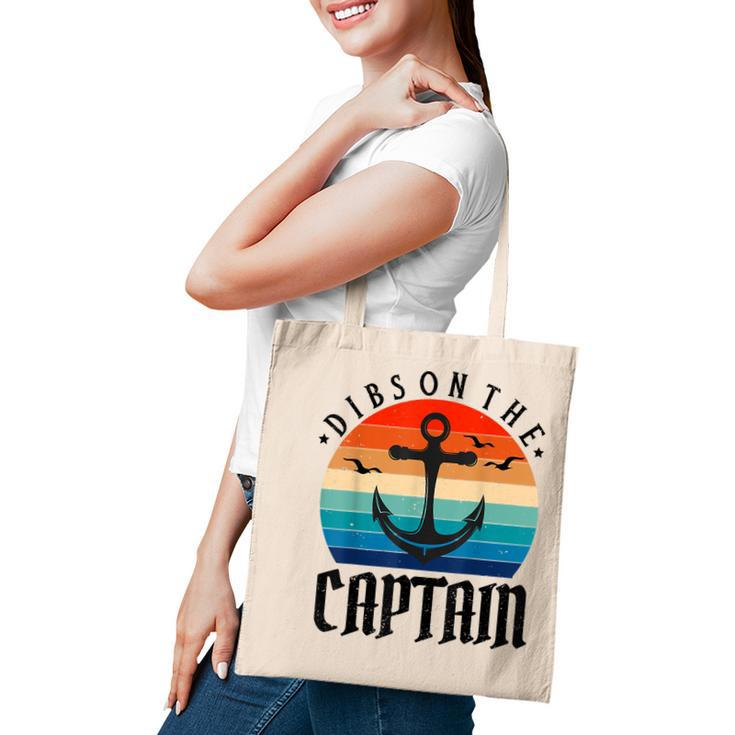 Funny Captain Wife Dibs On The Captain  V11 Tote Bag