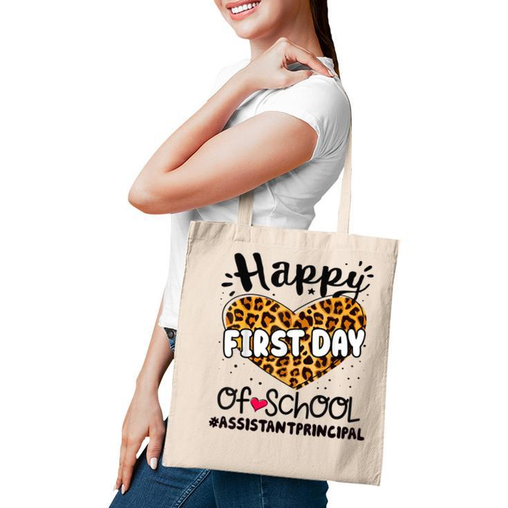 Happy First Day Of School Assistant Principal Back 100 Days  Tote Bag
