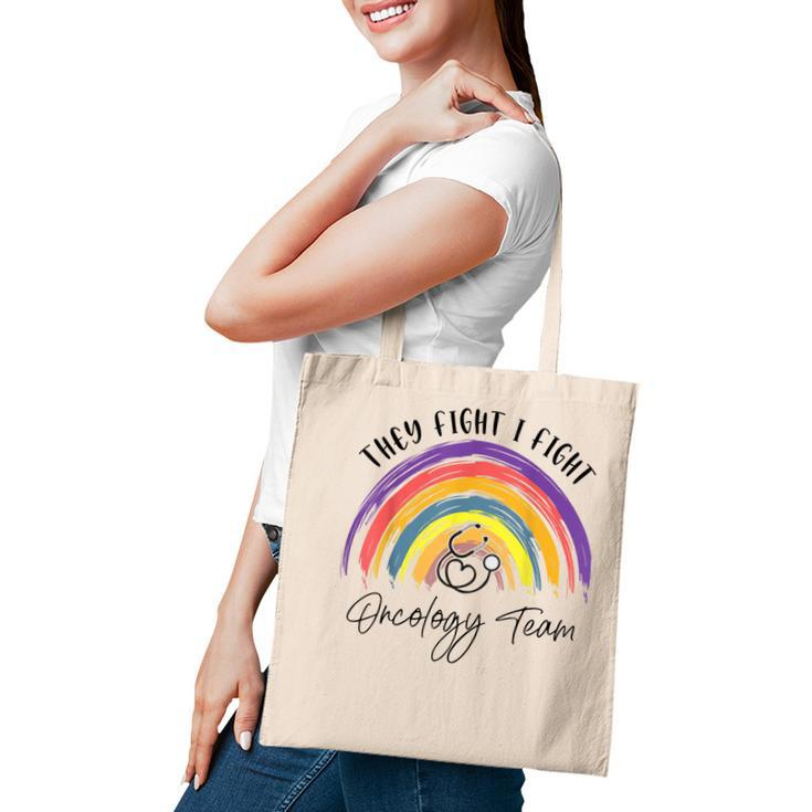 Rainbow Oncology Team Oncologist Oncology Nurse  Tote Bag