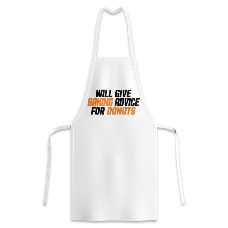 Funny Baker Chef Will Give Baking Advice For Donuts Apron