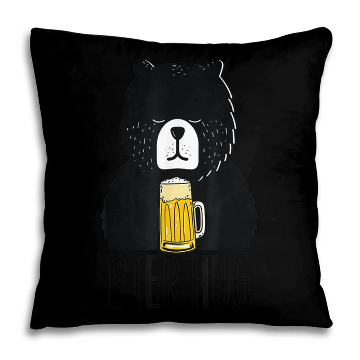 Funny Oktoberfest Design Bier Beer Bear Hug German Party  Pillow