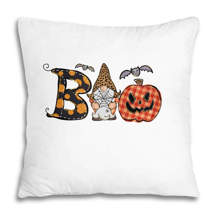 Boo Creww Gnomes Leopard Funny Halloween Pillow