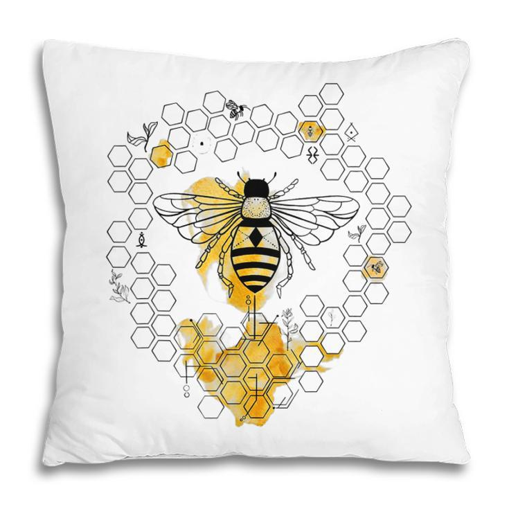 Bee Lover Beekeeper Queen Bee Beekeeping Funny Lover  Pillow