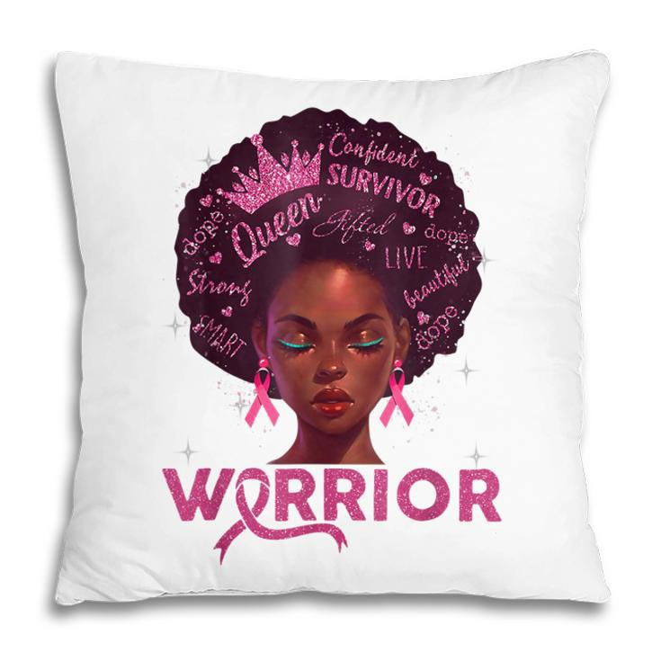 Breast Cancer Awareness Warrior Fighter Pink Ribbon Women  V3 Pillow