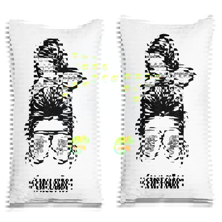 Chameleons Mom Messy Bun Hair Glasses Pillow