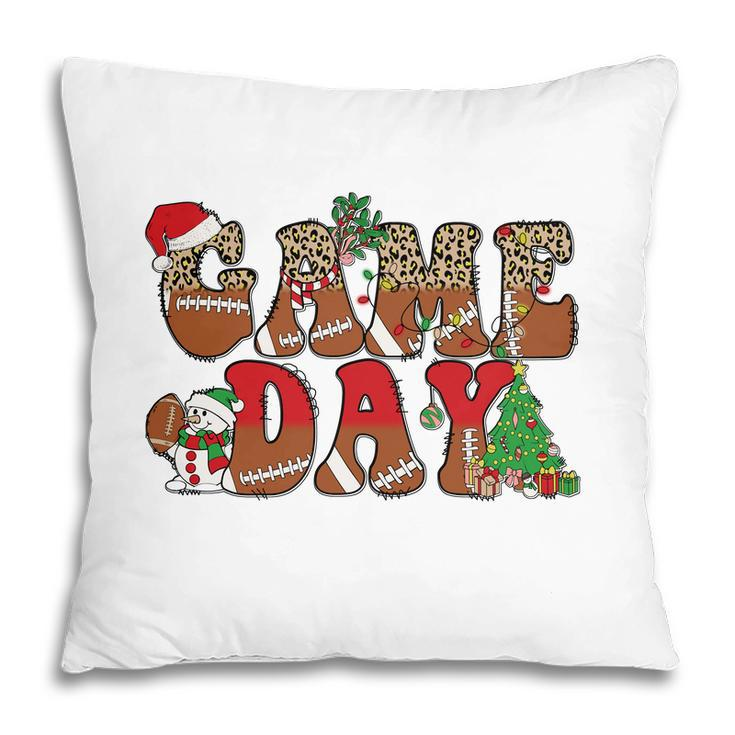 Christmas Football Game Day Pillow