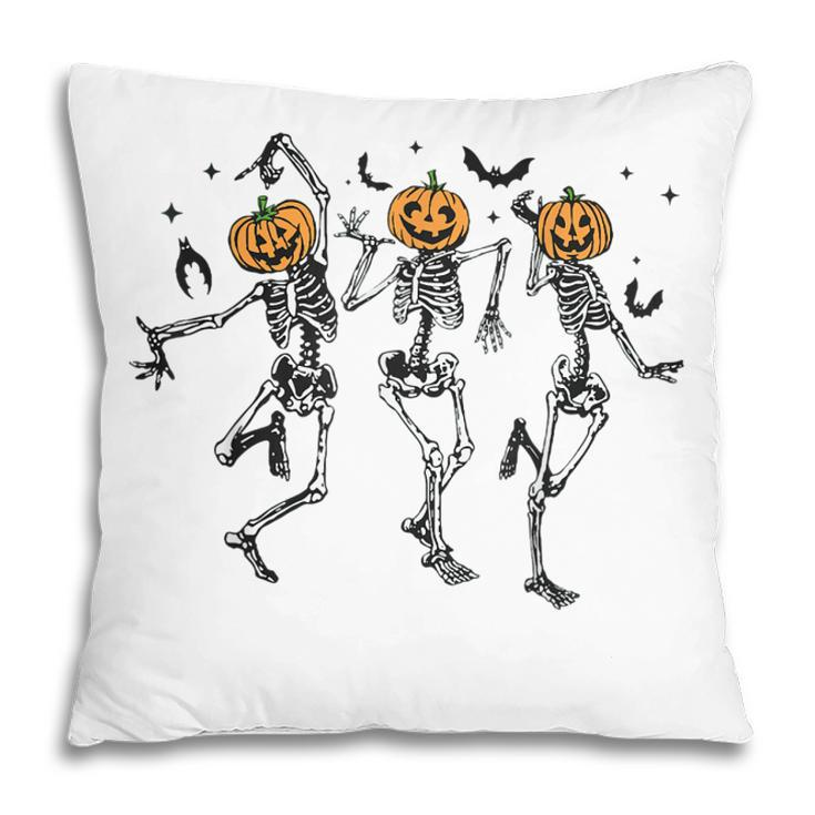 Funny Halloween Pumpkin Dancing Skeleton Costume Women Men  Pillow