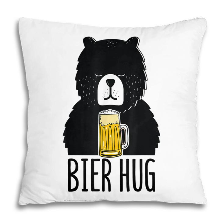 Funny Oktoberfest Design Bier Beer Bear Hug German Party Pillow