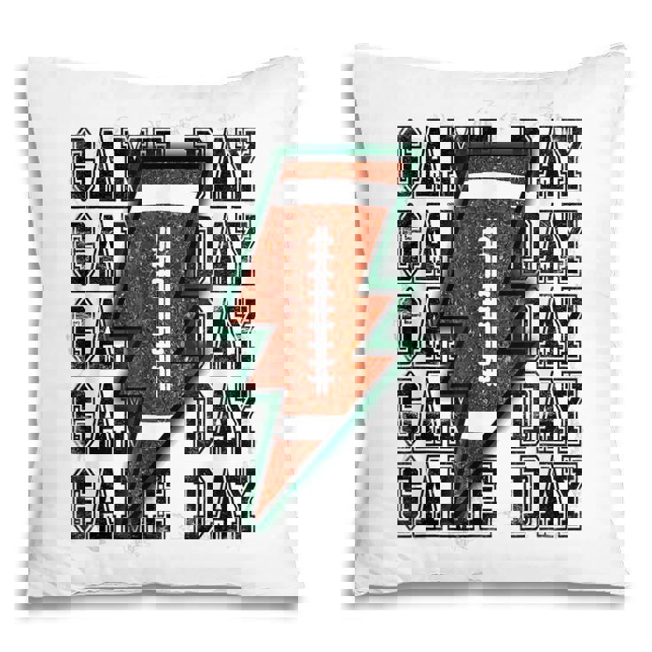 Game Day Retro Football Cute Football Top Mom Sports Lover Pillow