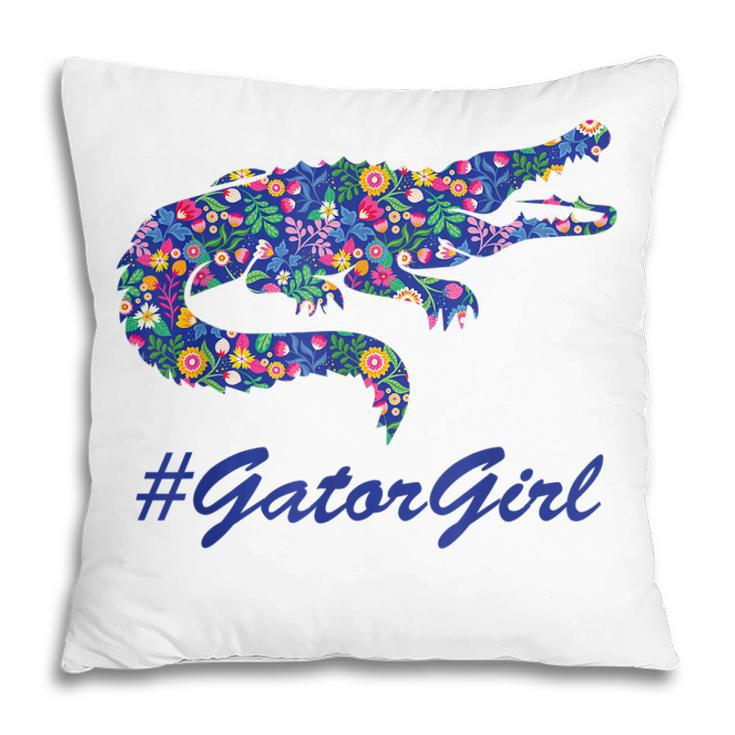 Gator Girl  Alligator Kids Women Crocodile  Pillow