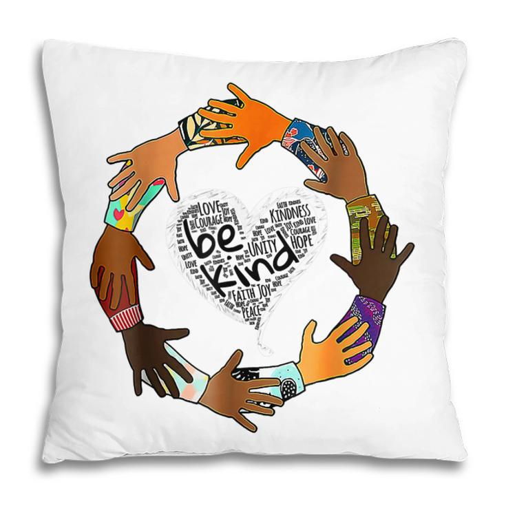 Heart Be Kind Anti Bullying Orange Unity Day 2022  Pillow