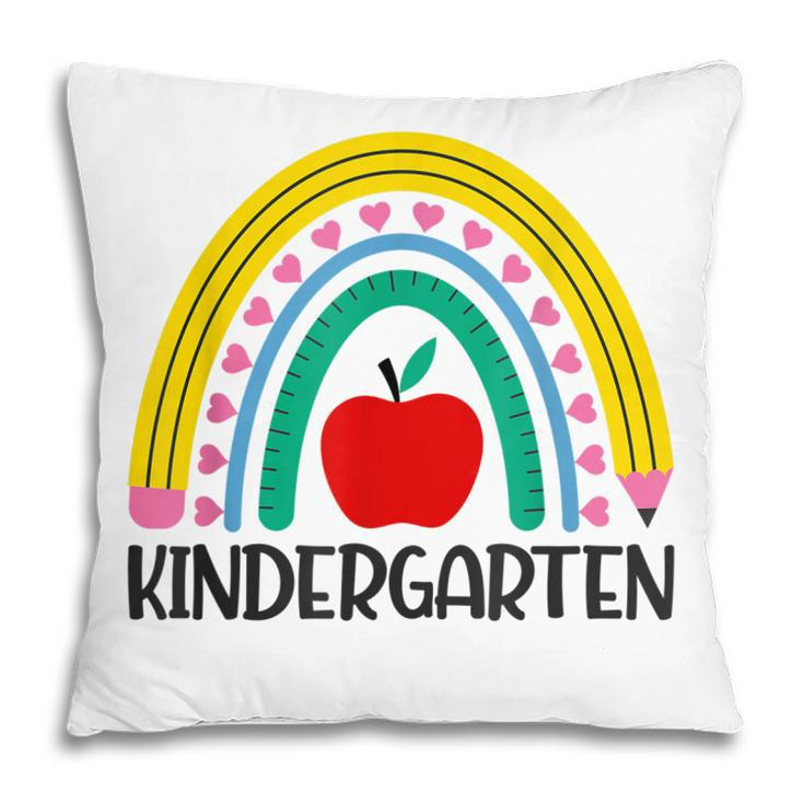Hello Kindergarten Rainbow Teacher Student Back To School  Pillow