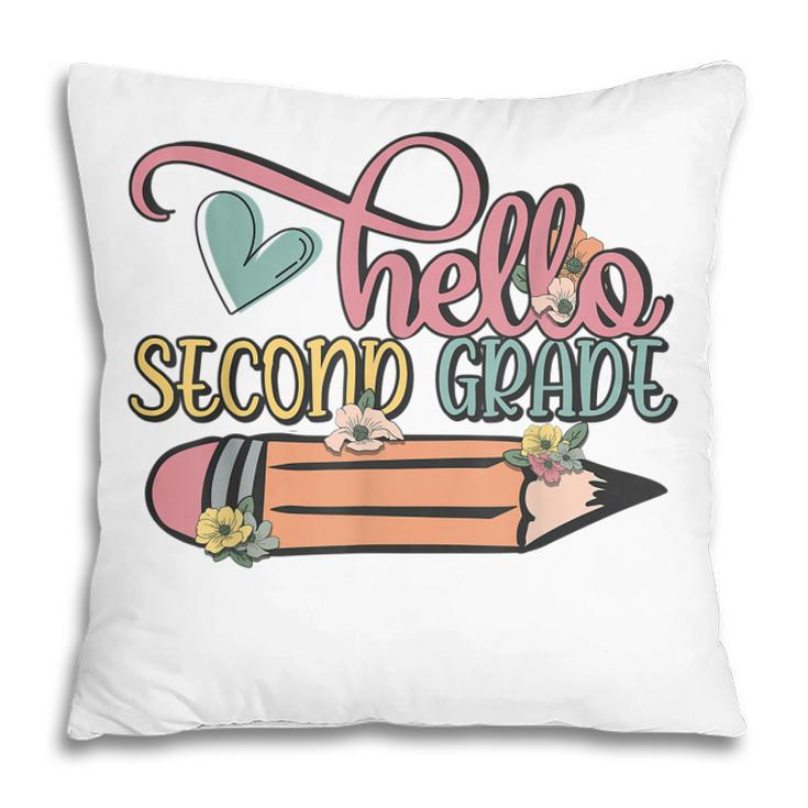 Hello Second 2Nd Grade Teacher First Day Of School Boys Girl  Pillow