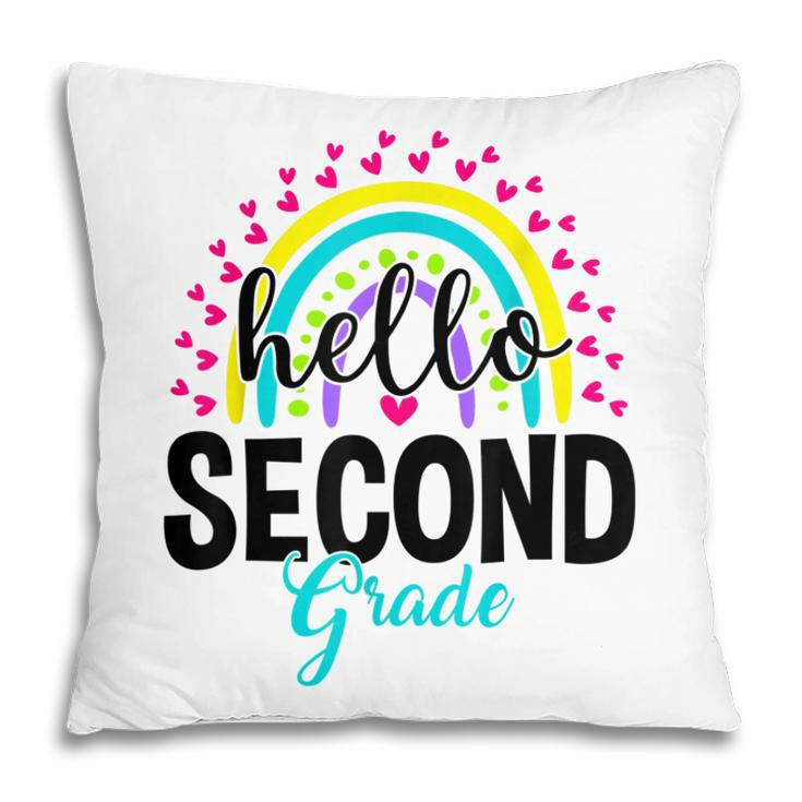 Hello Second Grade Team 2Nd Grade Back To School Teacher Kid  V3 Pillow