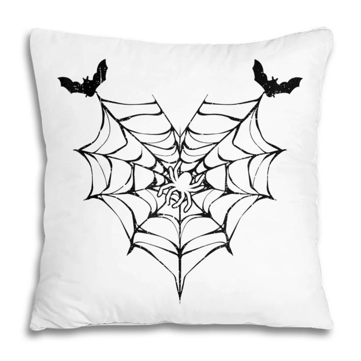 Lazy Spider Web Heart Cute Halloween Costume Women Girls  Pillow