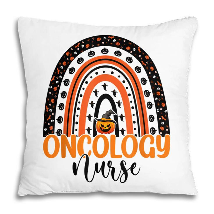 Oncology Nurse Rainbow Halloween Costume Oncology Nursing Pillow