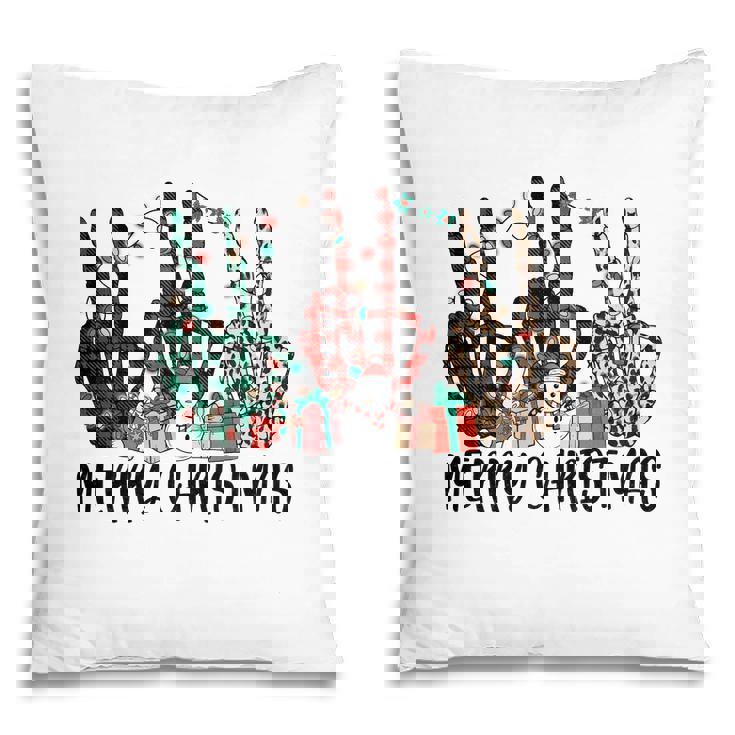 Retro Christmas Skeleton Merry Christmas Pillow